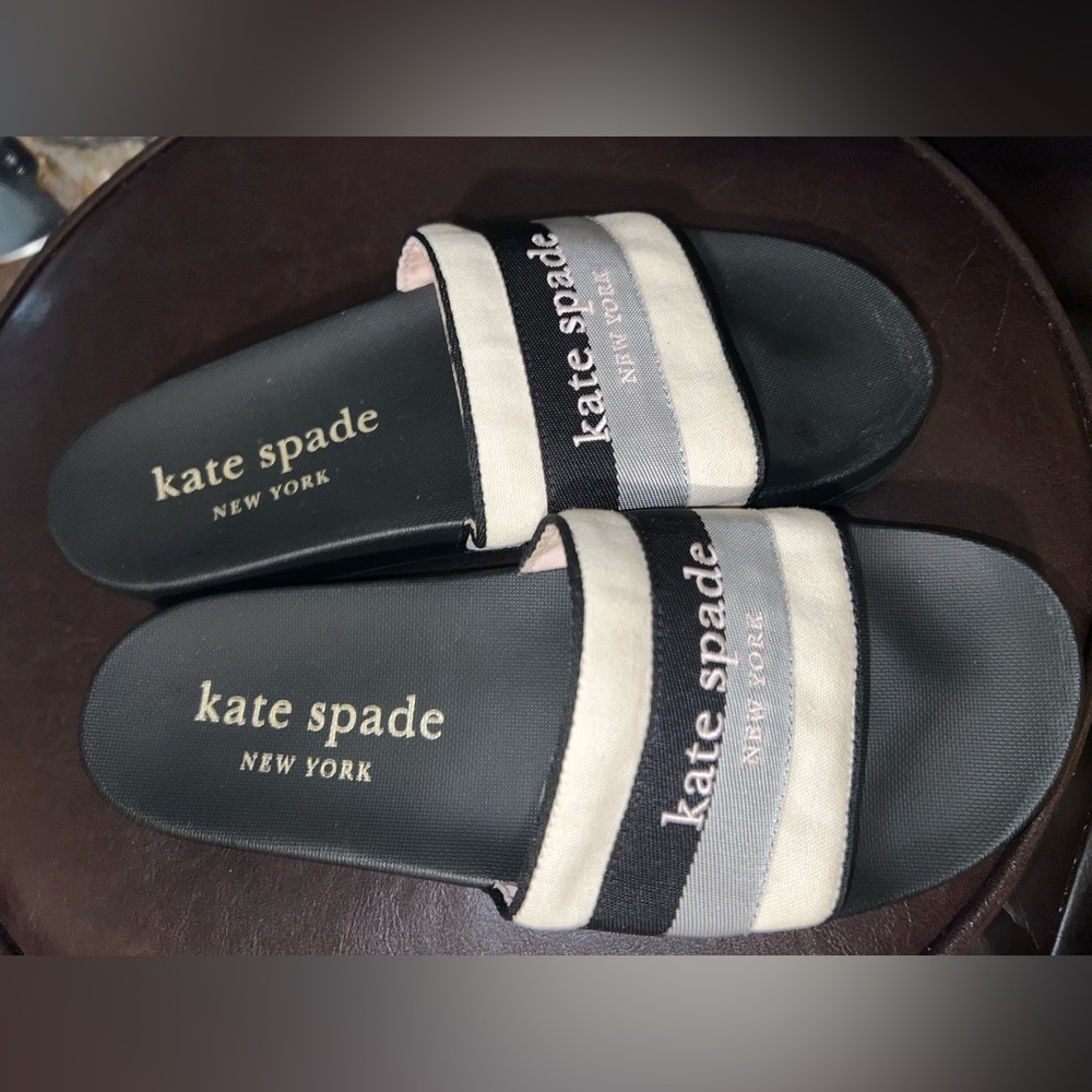 Kate Spade New York Women's Buttercup Sandals - Parchment/Black 10 B